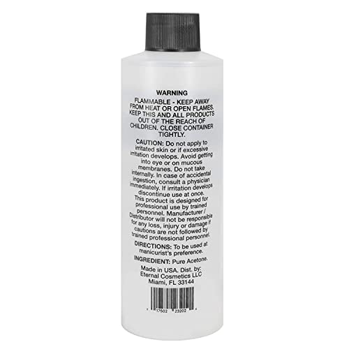 Pronto 100% Acetone Gel Nail Polish Remover - Gel Polish Remover For Nails | Acetone Nail Polish Remover & Gel Remover For Nails, Glue, Gel, Acrylic & Dip | Acetone 100 Percent, 8 Fl Oz (Pack Of 2) #TOP5