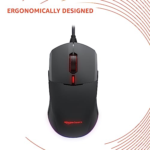 Image of amazon basics - Pro Series - Dual Connectivity Rechargeable Gaming Mouse (Bluetooth /Wireless) with 8 Programmable Buttons, 16000 DPI Optical Sensor