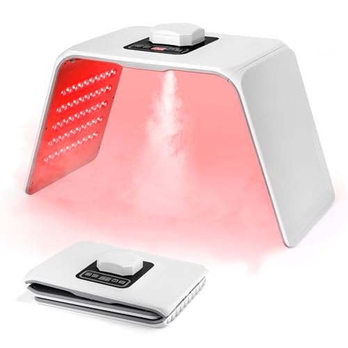 foreverLily LED-Gesichtsmasken-Lichttherapie, 7 Farben PDT Gesichtspflegemaske, Anti-Aging, Akne-Behandlungsgerät gegen Mitesser, Pickel, Rötungen und Falten