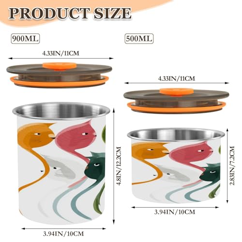 Contenedor de café acero inoxidable 900ml con tapa miniatura 2