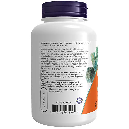 Now Supplements, Magnesium Citrate, Enzyme Function*, Nervous System Support*, 120 Veg Capsules #TOP2