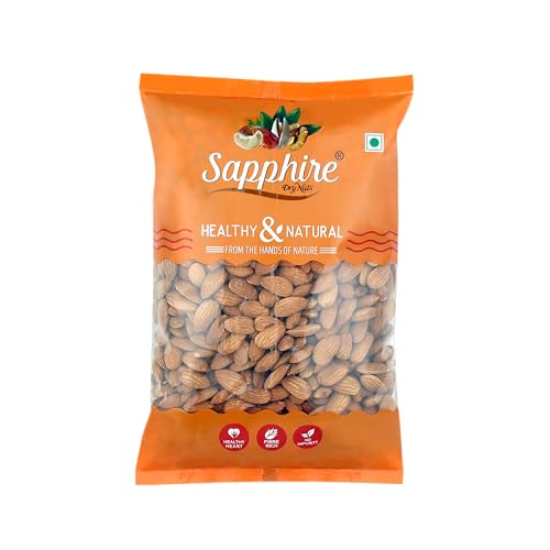 Image of Sapphire Dry Nuts California Almonds Premium 1Kg | Whole Almond | Rich in Vitamins & Minerals | Rich in Fiber | Good for Health | Loaded with Antioxidants | Dry Fruits | Premium Badam Giri | Healthy Nuts