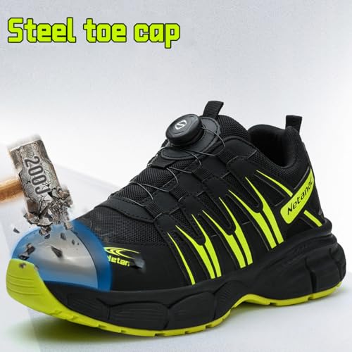 Image of Steel Toe Shoes for Men Women,Comfort Work Safety Sneaker