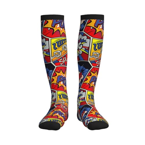 Image of Compression Socks for Women Men Circulation Graduated Supports Socks for Running Travel Nurse Athletic Sports