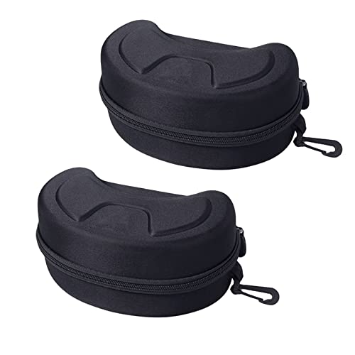 SUNTRADE Large Hard Sports Glasses Case, Snow Goggles Box, Sports Glasses Storage Holder, Protective Goggle Case,2pcs (Black) - Image 2