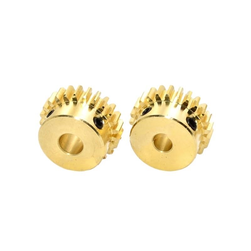 Bevel Gear Pinion Hardware Mechanical 1pc 1M Brass Spur Gear 1 Module 15 16 18 20 22 24 25 28 30 40 50 Teeth Motor Gears with Step Bore 10Mm(50 Teeth)