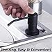 Sink Soap Dispenser, Stainless Steel Soap Pump for Kitchen Sink Stainless Steel Refill from The Top Built in Sink Soap Dispenser with 10.5 OZ Soap Bottle - Silver, Black