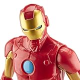 Marvel Avengers Tytan Hero Series Iron Man figurka akcji, 30 cm zabawka, inspirowana Wszechświatem Marvela, dla dzieci od 4 lat