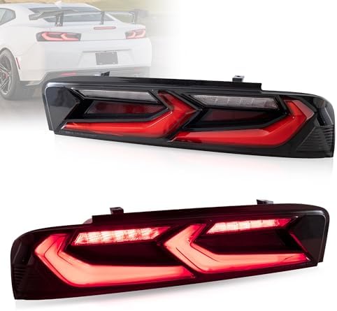 Smoke Lens LED Side Marker Lights For Chevy Camaro 2016-2019 – Amber Front + Red Rear, 4-Piece Kit - View #4