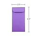 JAM PAPER #7 Coin Business Colored Envelopes - 3 1/2 x 6 1/2 - Violet Purple Recycled - 25/Pack