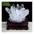 BAYDE 1pc Natural White Crystal Cluster Stone geomantic furnishings degaussing Transfer Home furnishings Town Wealth YICHENGYIN (Size : 70-80g)