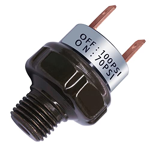 Pressostat compresseur d'air 70-100 PSI mankk NPT 1/4 pouce pour avertisseur 24V