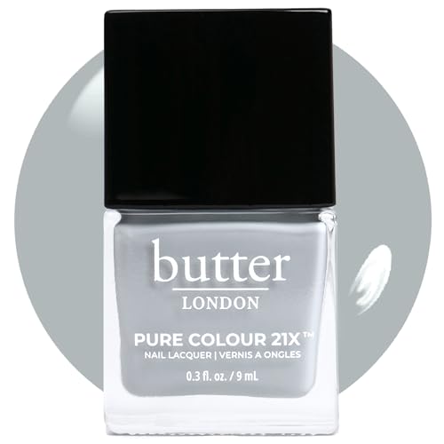 butter LONDON PC21X Nail Lacquer Polish, London Fog - Fast-Drying,