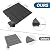 TNELTUEB 36 sq. ft Plastic Interlocking Deck Tiles, 36 Pack Patio Deck Tiles Waterproof Outdoor Flooring 12" x 12"All Weather Uses for Porch Poolside Balcony Backyard Pathway, Dark Grey