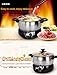 1.8L LIVEN Electric Hot Pot with Separated 304 Stainless Steel Pot Body and Adjustable Power for Shabu Shabu, Cooking Noodles, Boiling Water Small Electric Cooker 1000W 120V DHG-180F