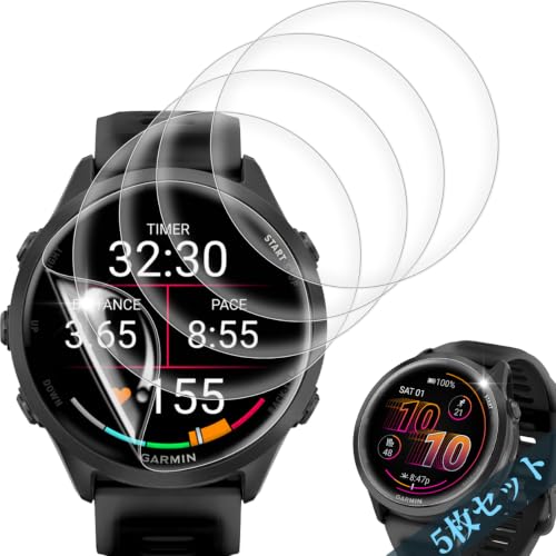 �Ή� GARMIN Forerunner 570 42mm �ی�t�B���� 1.2�C���` �y2026���ǌ^�z �_���TPU�� �S�ʕی� �ϏՌ� ���h�~ �w��h�~ �����ߗ� �����z�� �������h�~ �C�A�[�� 24���ԃL�Y�C�� �^�b�`���x �p �K�[�~�� Forer