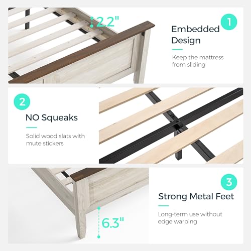 Linsy LH243 Wood Queen Bed Frame thumb #5