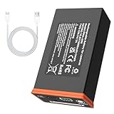 Battery for Moultrie Power Mag Rechargeable Lithium-Ion Battery Pack Replacement, Compatible with Moultrie Cellular Trail Cameras Edge, Edge Pro, Edge 2, Edge 2 Pro, Sup USB-C & Solar Panel Charging