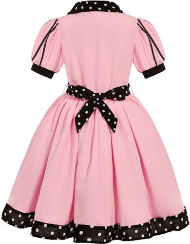 Sizgaroot 50S Outfit For Girls Kids 50S Poodle Skirt Costume Girls Halloween Party Dress Up  thumb #1