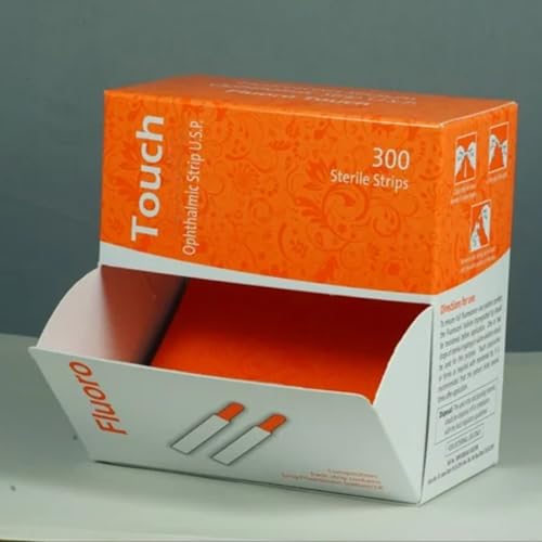 GKPA Ophthalmic Fluoro Touch Strips Pack of 300 Strips