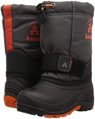 Kamik Boys' Rocket Snow Boot, charcoal/flame, 6 Medium US Big Kid | Image 6