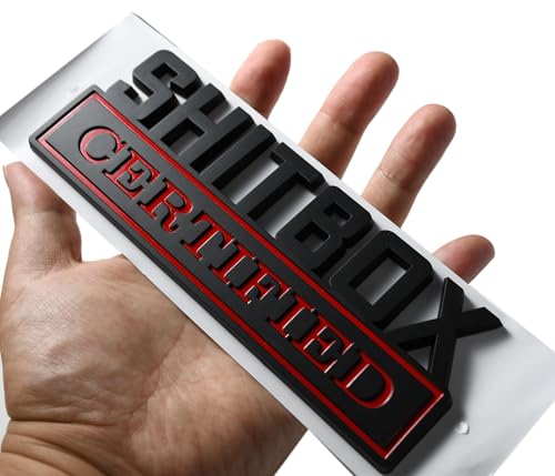 Placa de identificación SHITBOX para ocultar imperfecciones en el coche 6
