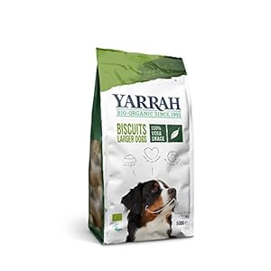 Yarrah Biscuits végétariens pour Chiens 15kg et Plus 500 g | 100% Bio et sans additifs artificiels