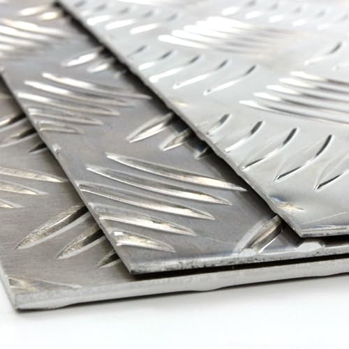 Aluminium Tread plate 2mm Thick sheet - (different size available) (500 x 1000mm)