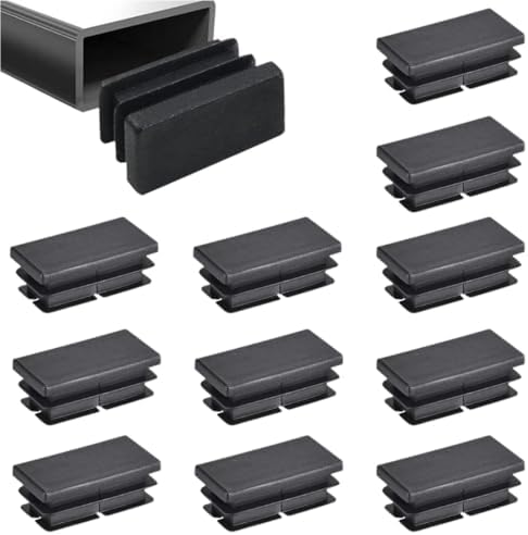 HJYZY Lot De 12 Bouchons à Lamelles Pour Tubes Rectangulaires