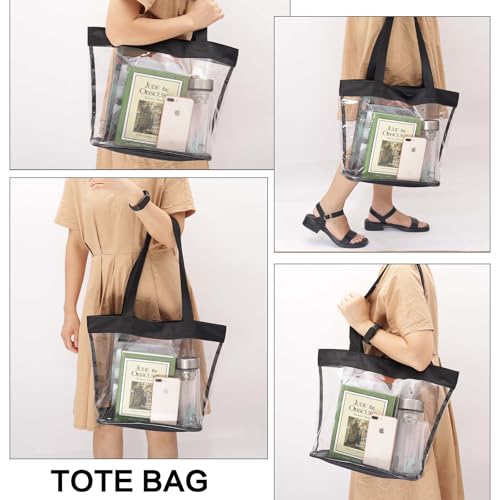 Bolsa transparente Tote para estadio 12x6x12 miniatura 2