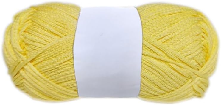 5 Rolls 100g 2mm Hollow Cotton Yarn 2-Ply Knitting Crochet Kit Hand DIY(9)