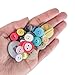 Super Z Outlet Scrambled Assortment Bag of Buttons for Arts & Crafts, Decoration, Collections, Sewing, and More! (Pack of 100)