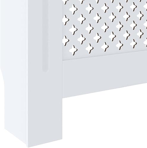 Miniatura 179 de 2 piezas de MDF para el hogar, calentador de sala de estar, soporte lateral para calefacción, cubierta de radiador, estante de gabinete de