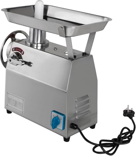 Picadora de carne eléctrica de acero inoxidable para uso doméstico y comercial con boquillas, rendimiento resistente, fácil de limpiar