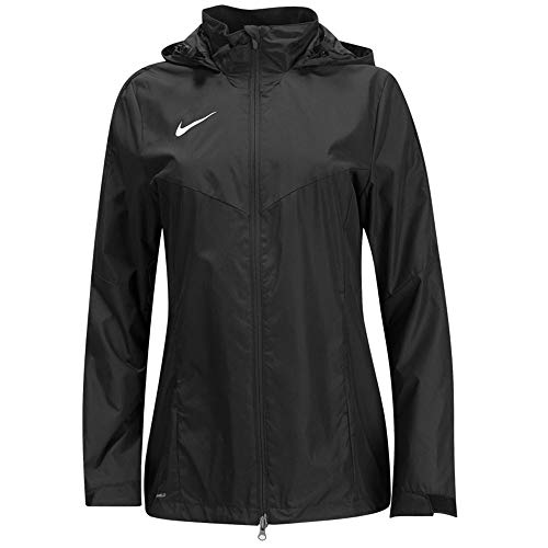 Nike Women's Academy 18 Rain Jacket 893778-010 (Small, Black/White)