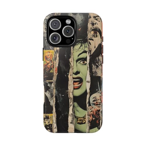 Coque rigide iPhone 16 Pro Max pour protéger un smartphone avec style vintage gris