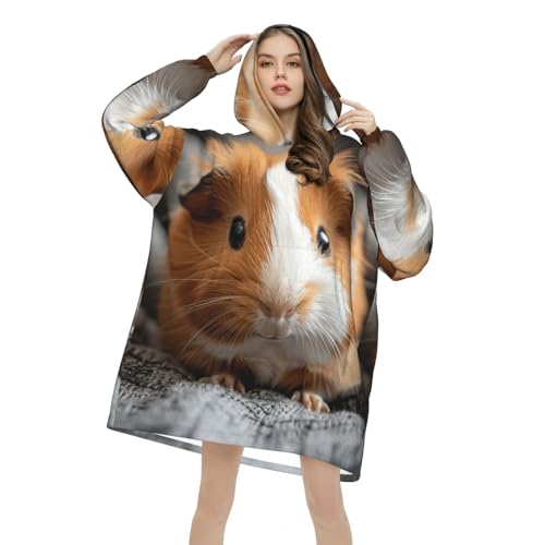 Couverture surdimensionnée cochon d'Inde pour vos soirées cocooning - 4