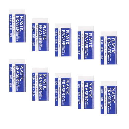10 gomas de borrar blancas, tipo 2B, material escolar, borrador para pintura de estudiantes