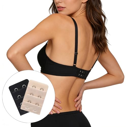Image of 16 /32 Pcs Bra Extenders, Women Ladies Stretchy Bra Band Extension 2 Hooks / 3 Hooks, Lingeries Bra Strap Extender