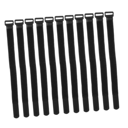Didiseaon 24 Piezas Bridas Reutilizables para Cables Organizador de Cables de Nylon Resistente Color Negro