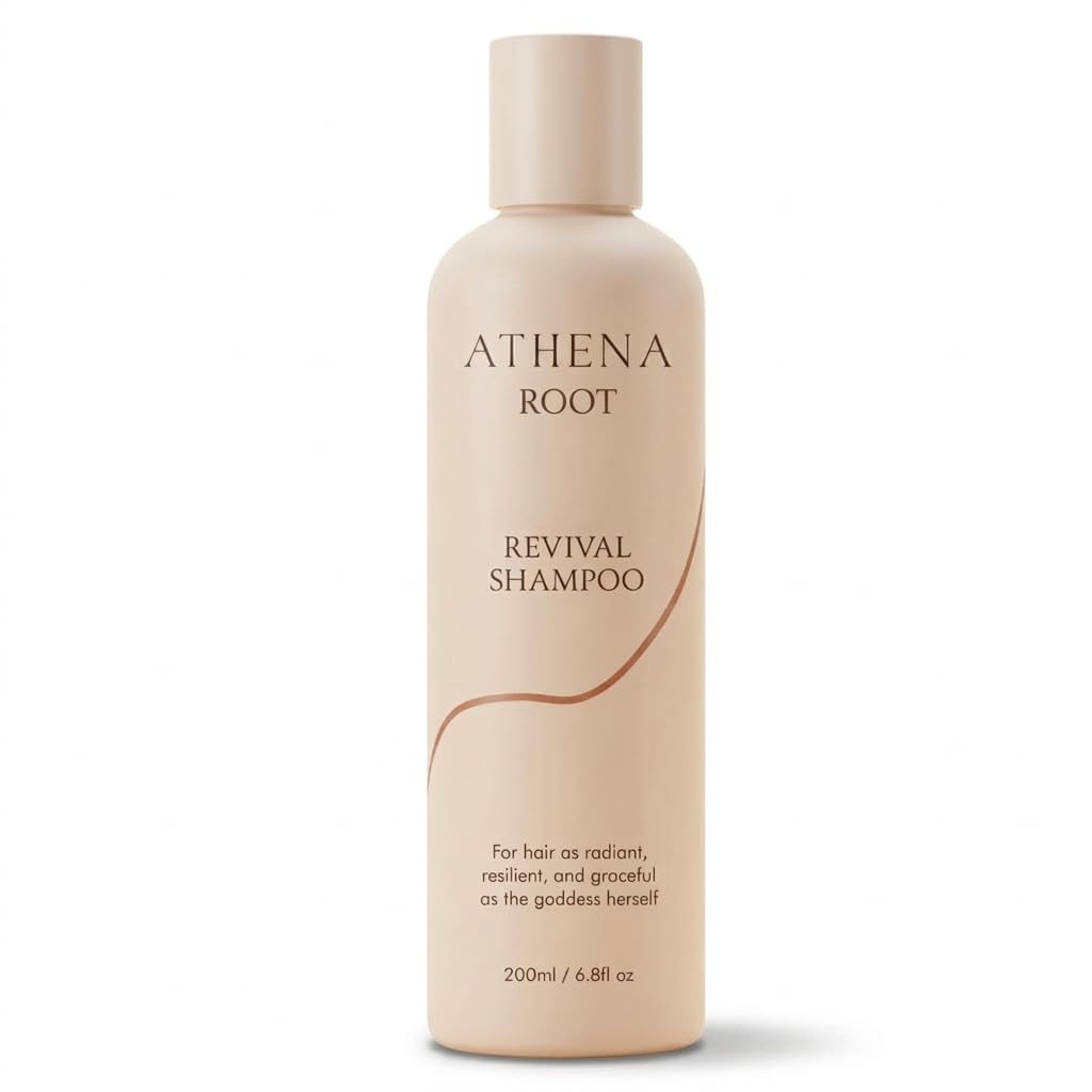 Athena Root Revival Shampoo, Hair Growth Shampoo for Thinning Hair,Reduces Breakage, 6.8 Fl.Oz / 200ml (1 Bottle, 6.8 Fl.Oz/Bottle)