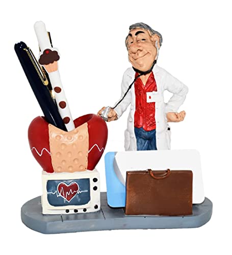 Image of AUGEN Polyresin Funny Doctor Idol Statue Showpiece for Home Decor Decoration and Gifting (1 Piece, 6723-I2)