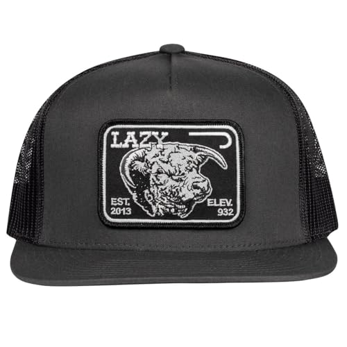 Image of Lazy J Grey 4 inch Elevation Hereford - Hats Cap