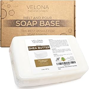 velona 2 LB – Shea Butter – Melt and Pour Soap Base SLS/SLES free | Natural Bars for The Best Result for Soap-Making