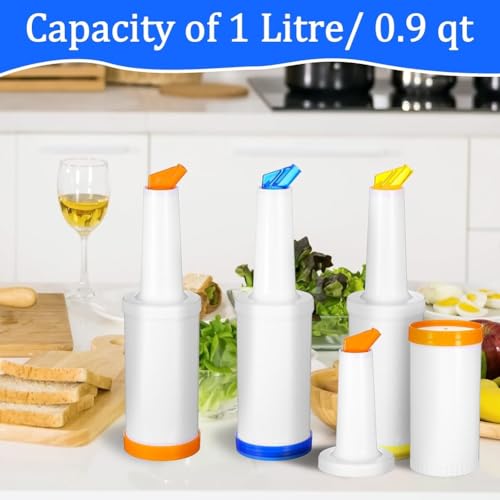 Yoiimiya 6 Pack Bar Juice Verser Bouteilles Juice VERITEURS DISTRATIONS Juice de Plastique pour la Bar avec DÉPACHEMENT – vue 2