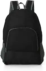 Mochila Dobrável 21L Em Nylon Impermeável Compacta