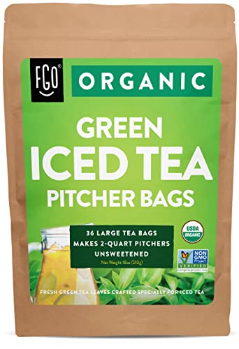 Fgo Organic Green Iced Tea, Eco-Conscious Tea Bags, 36 Pitcher Bags (Pack Of 1) #TOP3