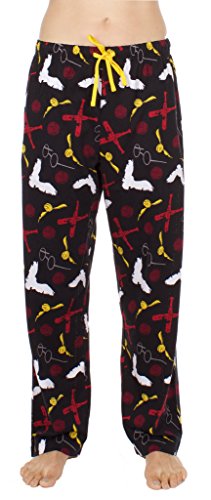 Harry Potter Quidditch Wizarding Sport Adult Black Lounge Pants
