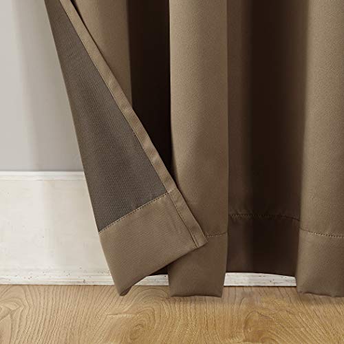 Sun Zero Barrow Energy Efficient Grommet Sliding Patio Door Curtain Panel, 100" X 84", Mocha #TOP2