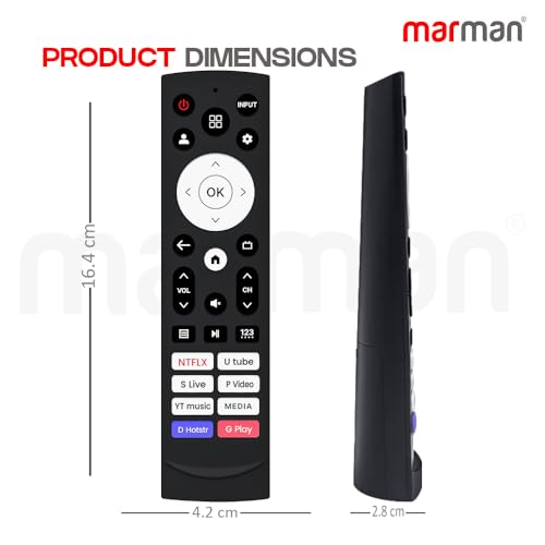 Image of marman Compatible with Hisense Smart Tv Remote Original L1786 Suitable for UHD 4K QLED TV Model ERF3M90H ERF3C90H ERF3T920H, Series 43E63N Q6N Non Voice Command Without Google Assistant !